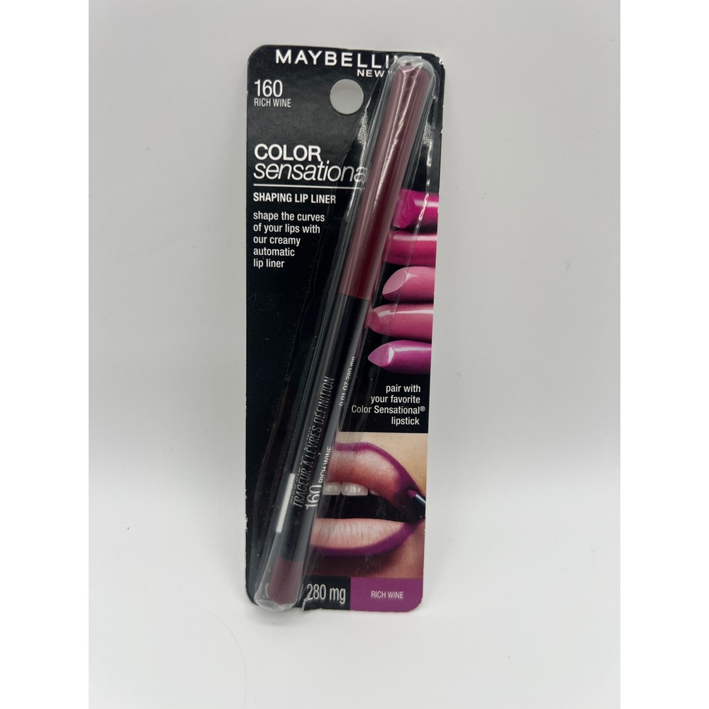 Maybelline Color Sensational Shaping Lip Liner 160 Rich Wine Automatic Pencil